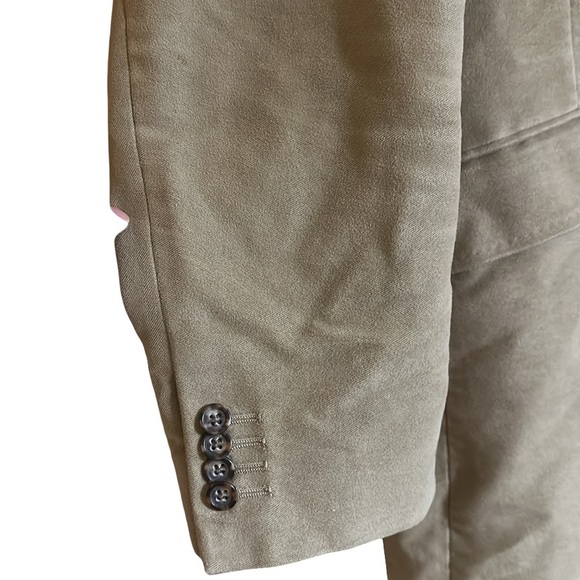 Banana Republic Men's Tan Trench Coat Velvet Size Large - Picture 5 of 15